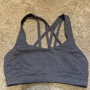 Lululemon Women's Gray Strappy Sports Bra